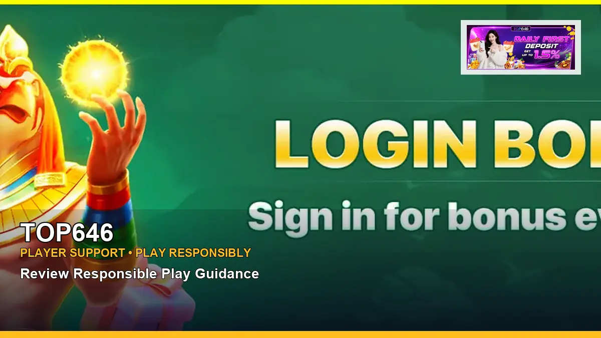 TOP646 player support and responsible gaming guide for Philippine players